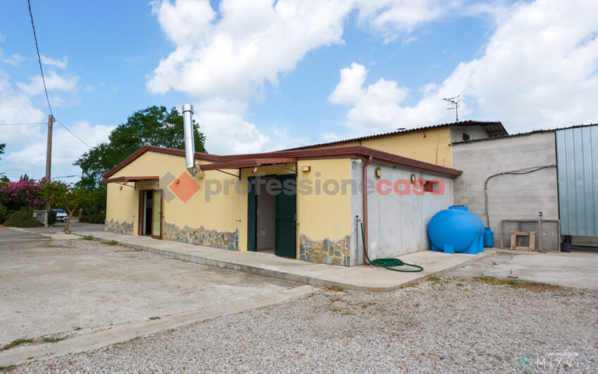 Ampio e completo locale artigianale con terreno